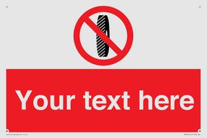 Custom Do Not Change Grinding Wheel Sign